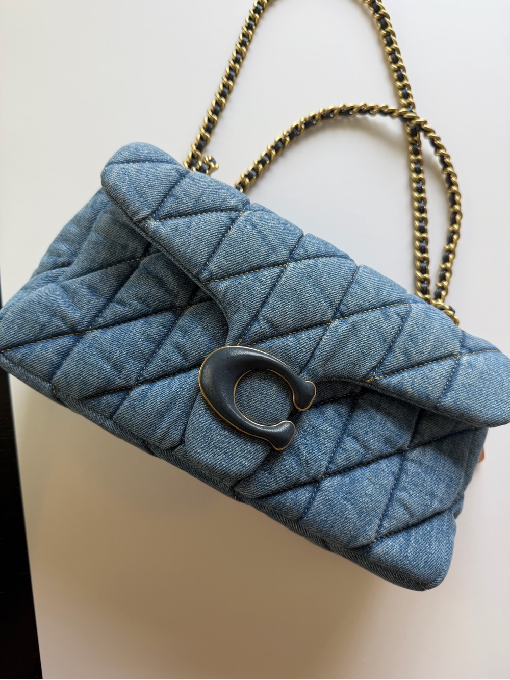Coach Tabby 26 Quilted Denim shoulder bag. Good C hardware. - Picture 2 of 14